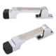 Atom DS004 Chrome Plated Silver Satin Finish Door Stopper (Pack of 2)