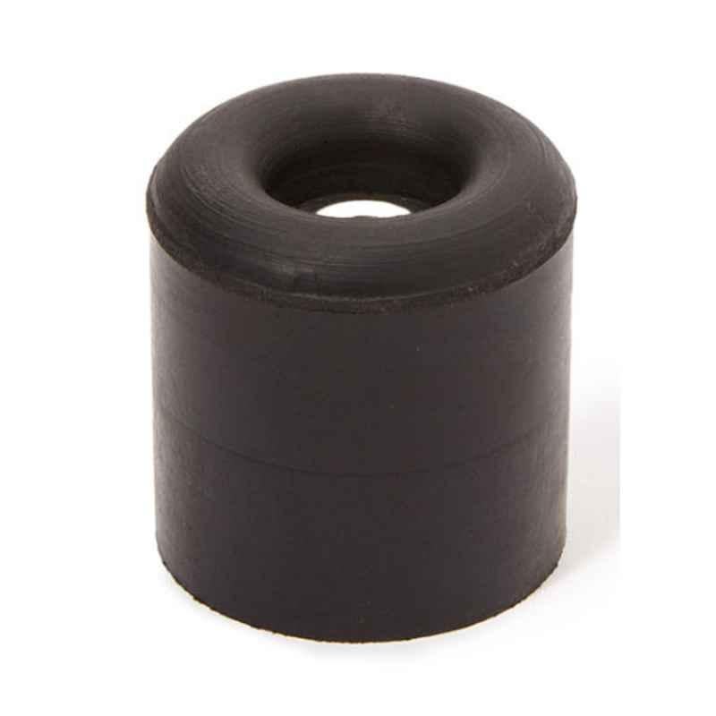 3.5x3.5x3cm Black Rubber Round Door Stopper