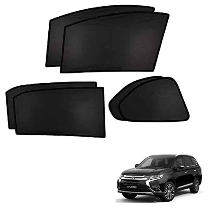 Kozdiko 4 Pcs Custom Fit Non Magnetic Curtains Mesh Car Sun Shade Set for Mitsubishi Outlander