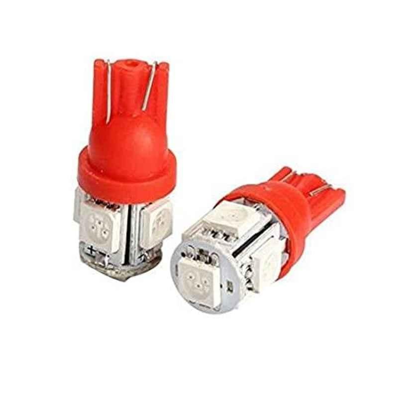 AOW 5 SMD (RED) LED Parking Bulb Pilot Light/License Plate car Lights for Ford Fiesta (PAIR/DC-12V)