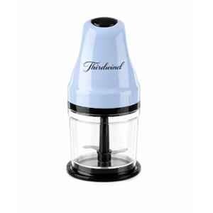 Thirdwind Bullet 350W 0.75 Litre Plastic Blue Electric Chopper with 1m Cord & Copper Motor
