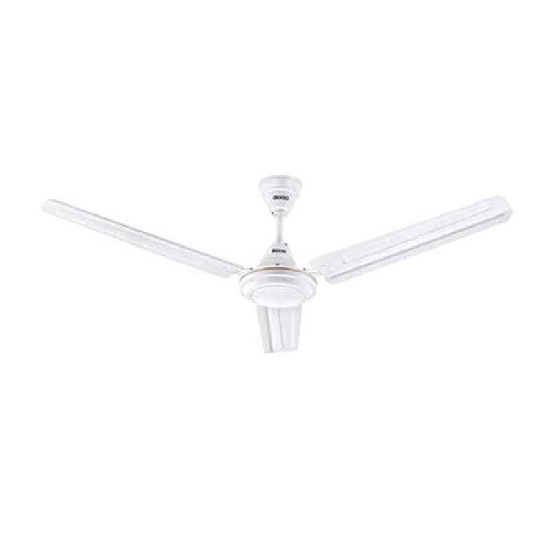 Usha Racer 78W 400rpm 3 Blade White Ultra High Speed Ceiling Fan with 2 Years Warranty, Sweep: 1200 mm