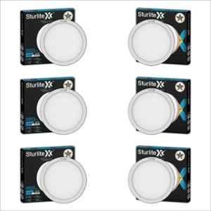 Sturlite S-FIT 12W 960lm Cool White Round LED Surface Light (Pack of 6)