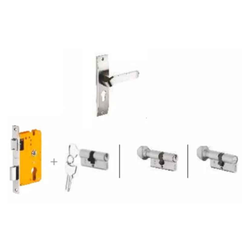 Dorset Hale HL HALE 190mm Zinc PT Finish Lock Set with Both 70mm Side Key Cylinder