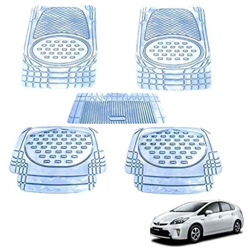 Kozdiko 5 Pcs 6605 PVC & Rubber Clear Car Foot Mat Set for Toyota Prius