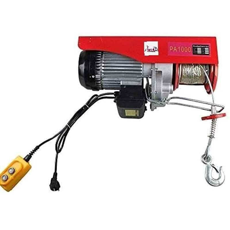 Abbasali 1000kg Electric Motor Overhead Power Wire Hoist Remote Control Garage Auto Lifting