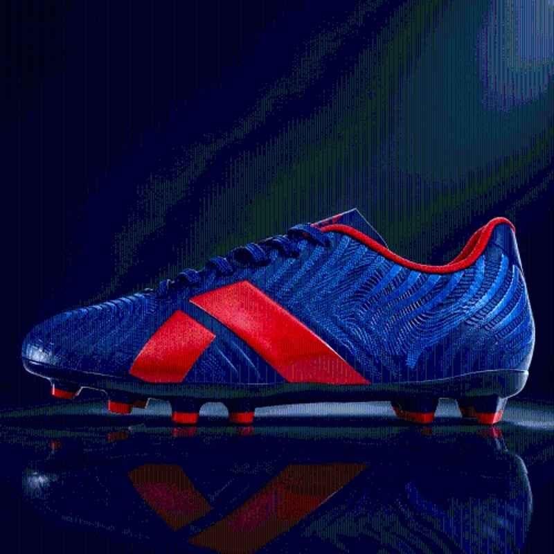 Nivia Safari 2.0 Blue & Red Football Shoes for Men, Size: 9