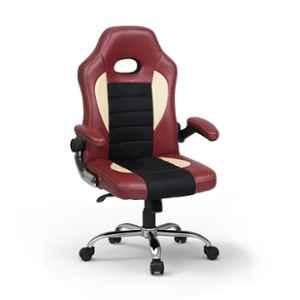 High Living Stylish Red Cream Gaming Chair