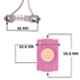 AllExtreme Ex09D1P Led Universal Car Interior Super Bright Roof Light Reading Dome Bulb Lamp With Festoon Holder (1.6W, Pink,1 Pc)