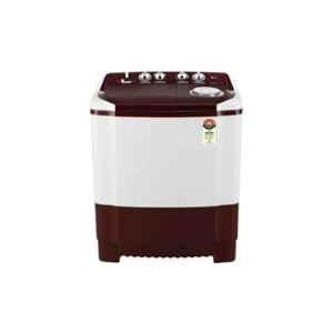 LG 7.5kg 5 Star Plastic White & Red Semi Automatic Washing Machine, P7510RRAZ