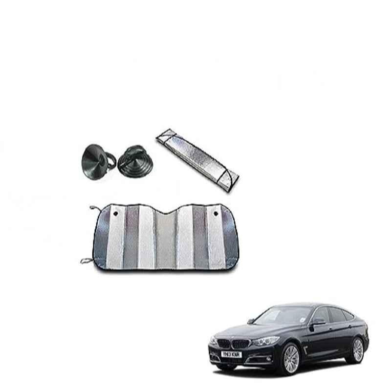 Kozdiko Aluminium Foil UV Protection Silver Windshield Sun Shade for BMW 3GT Series