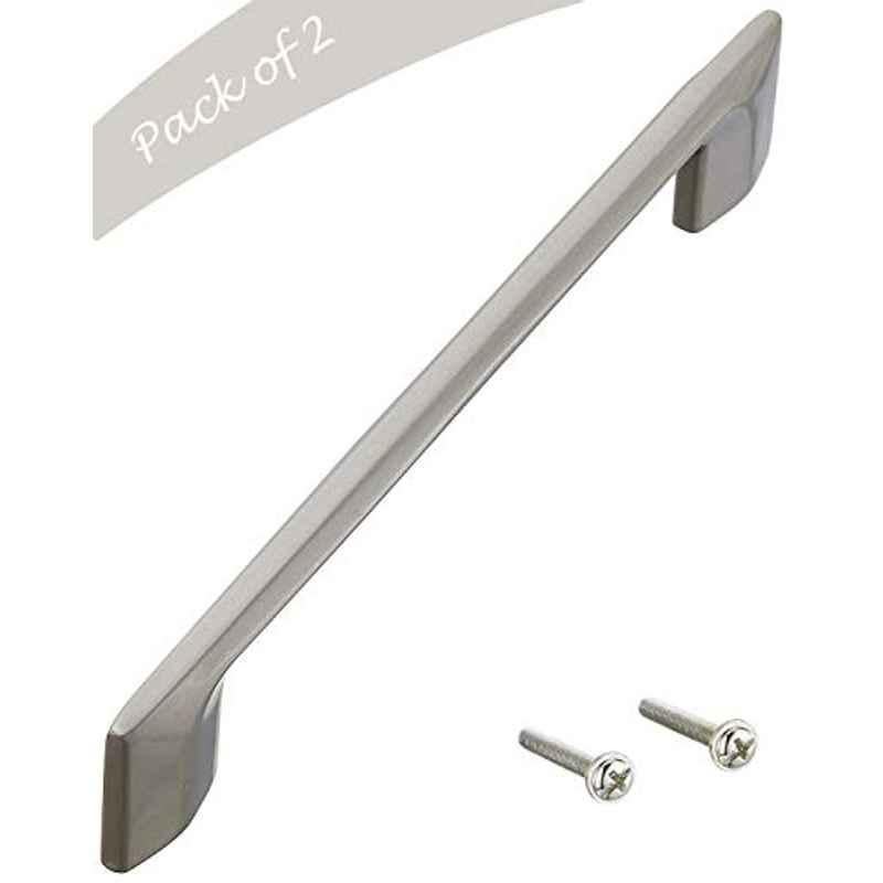 Aquieen 160mm Malleable Satin Wardrobe Cabinet Pull Handle, KL-703-160 (Pack of 2)