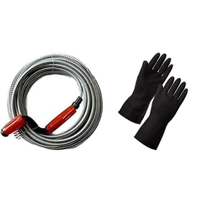 Abbasali 5m Drainage Spring with Rubber Gloves