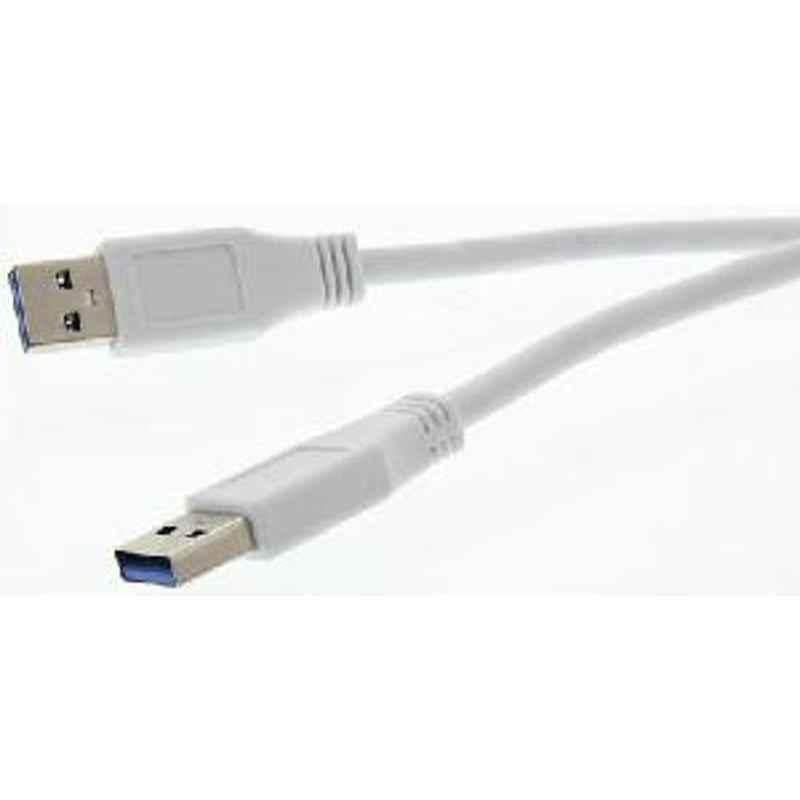 RS Pro USB 3.0 Cable Assembly Male USB A to Male USB A 1.8m 11.99.8975 50