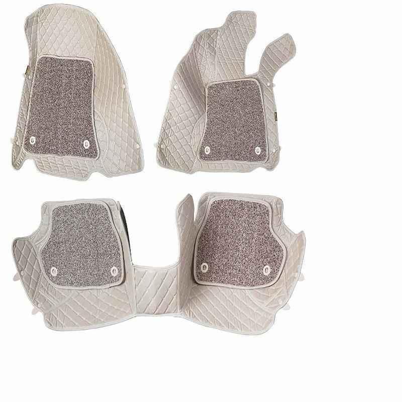 Komfort 3 Pieces 7D Beige Foot Mat Set for Maruti Suzuki Dzire 2018