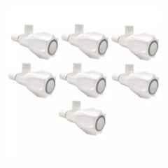 Fastgear Plastic White Chrome Finish Angle Valve, FG1039 (Pack of 7)