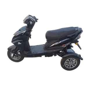 Green Invicta Super 25kmph 250W Black Three Wheel Electric Scooter with Digital Speedometer & Tubeless Tyre, Running Range: 60km in 1 Charge