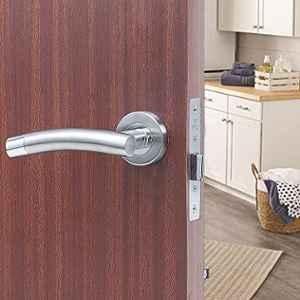 Saze Stainless Steel Matt Finish Rust Free Mortise Door Lock Set with Bolt Latch & Pull Handle, MG-1101