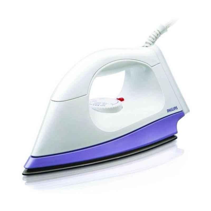 Philips 1000W Linished Coated Soleplate Dry Iron, HI108