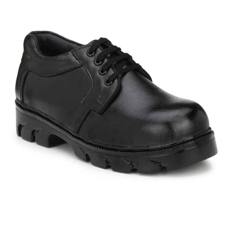 Timberwood TW34 Leather Steel Toe Black Work Safety Shoes, Size: 10