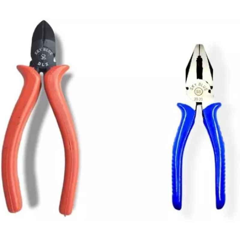 Sky Blue 2 Pcs 7.8 inch Lineman Plier Combo, SBE_PLIER_0771