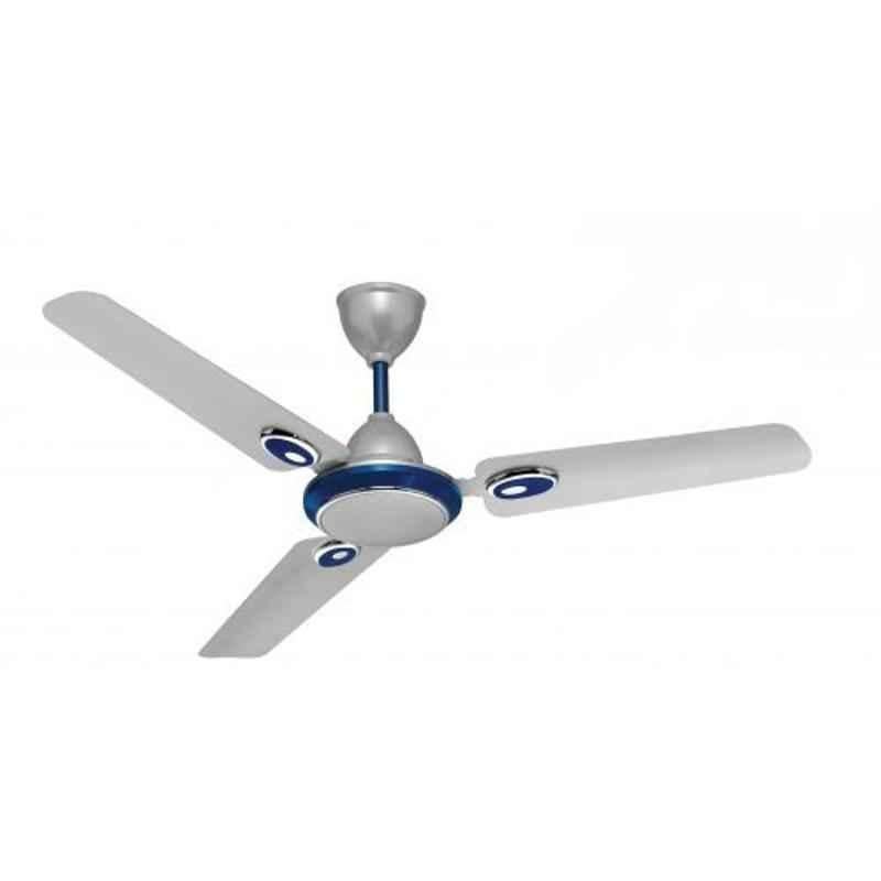 Sameer Fusion DLX 70W 350rpm Silver & Blue Ceiling Fan, Sweep: 1200 mm