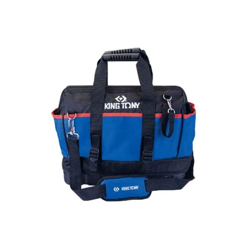 King Tony 87722B 16 inch 19 Pocket Tool Bag with Rubber Waterproof Base, 390x210x320mm