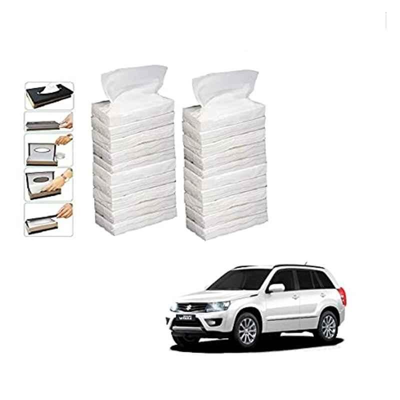 Kozdiko 100 Pulls Dispenser Box Refiller Tissue Paper with 200 Sheets for Maruti Suzuki Grand Vitara (Pack of 20)