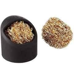 Goot ST-40 Soldering Tip Cleaner – Metal Cleaning Wire, Heat-Resistant Silicone Body, 2.3” Diameter X 2.4” High, Splatter-Proof Design, Includes 1 Replacement Cleaner – No Water Needed