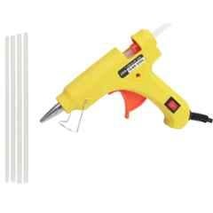 Gunstick 20W Yellow Glue Gun with 4 Pcs Transparent Glue Sticks