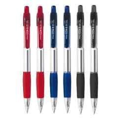 PENAC CH-3 6 Pcs Red, Blue & Black Ball Pen Set, BA3001MCSO6