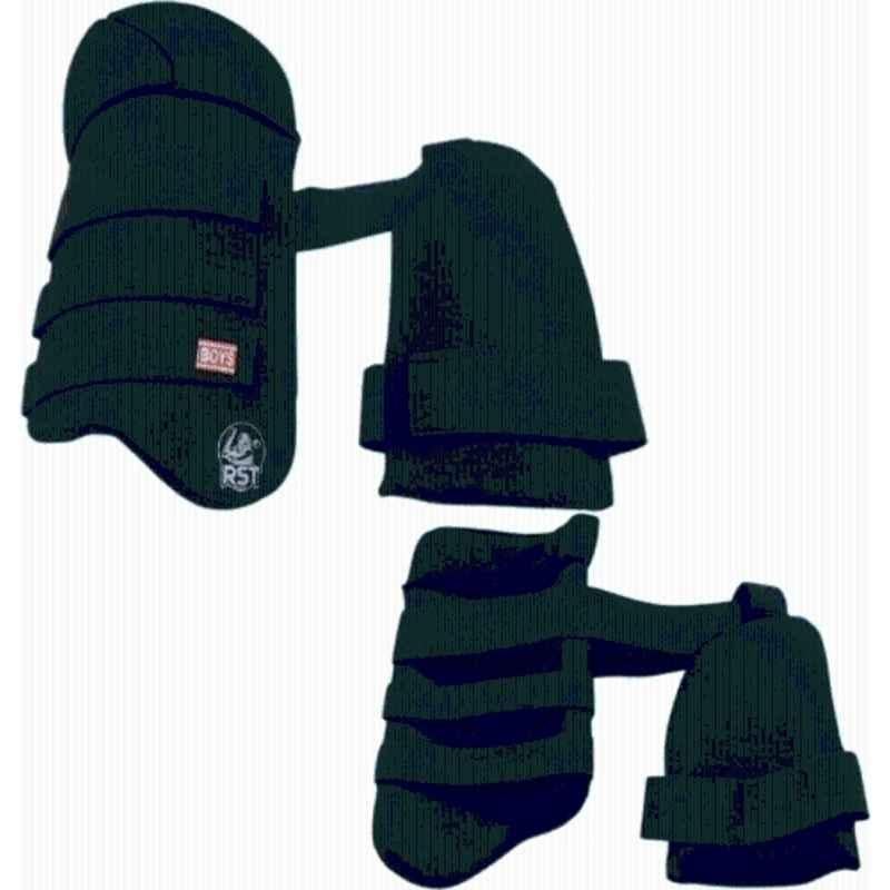 RST Black Thigh & Elbow Cricket Guard for Boy's