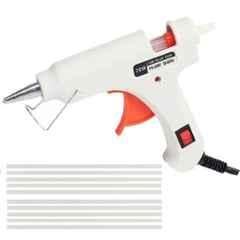 Gunstick 20W White Glue Gun with 10 Pcs Transparent Glue Sticks