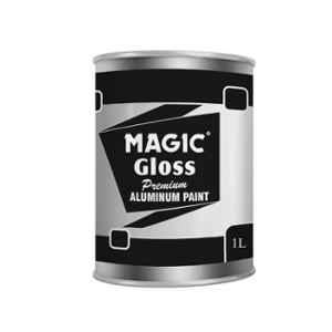 Magic Paints Silvio 1 Litre Gloss Finish Aluminum Paint for Metal Gates, Windows, Shutters & Machinery