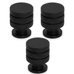 Plantex Knobs for Drawer/Drawer Knobs/Cabinet Knobs/Pull-Push Knobs for Home/Office & Drawers (Pack of 3) Black