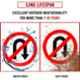 Ladwa 600mm Aluminium Red & White Circle U Turn Prohibited Mandatory Retro Reflective Road Signage, LSI-MCSB-600mm-TWPM