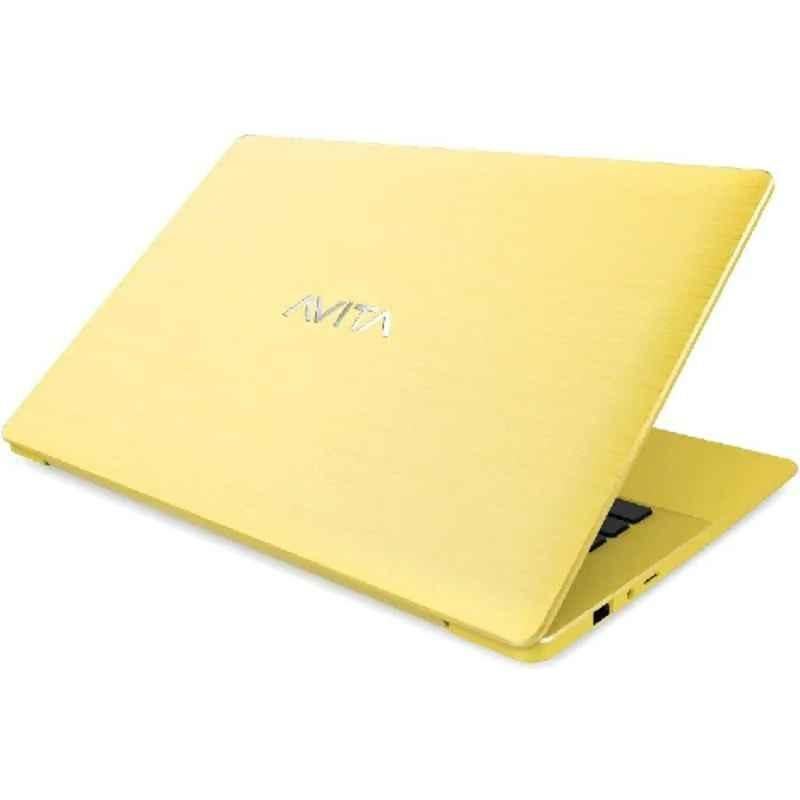 Avita Pura AMD Ryzen 5 8GB/512GB SSD 14 inch Shiny Yellow Laptop, NS14A6MEV561-SHGYB