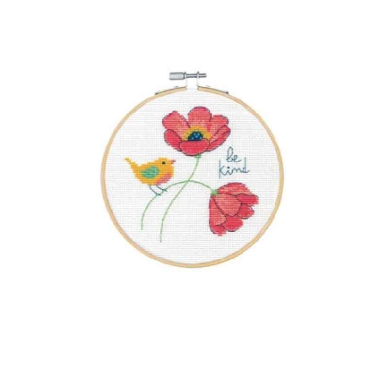 Cross Counted Cross Stitch Kit 6In Round Be Kind