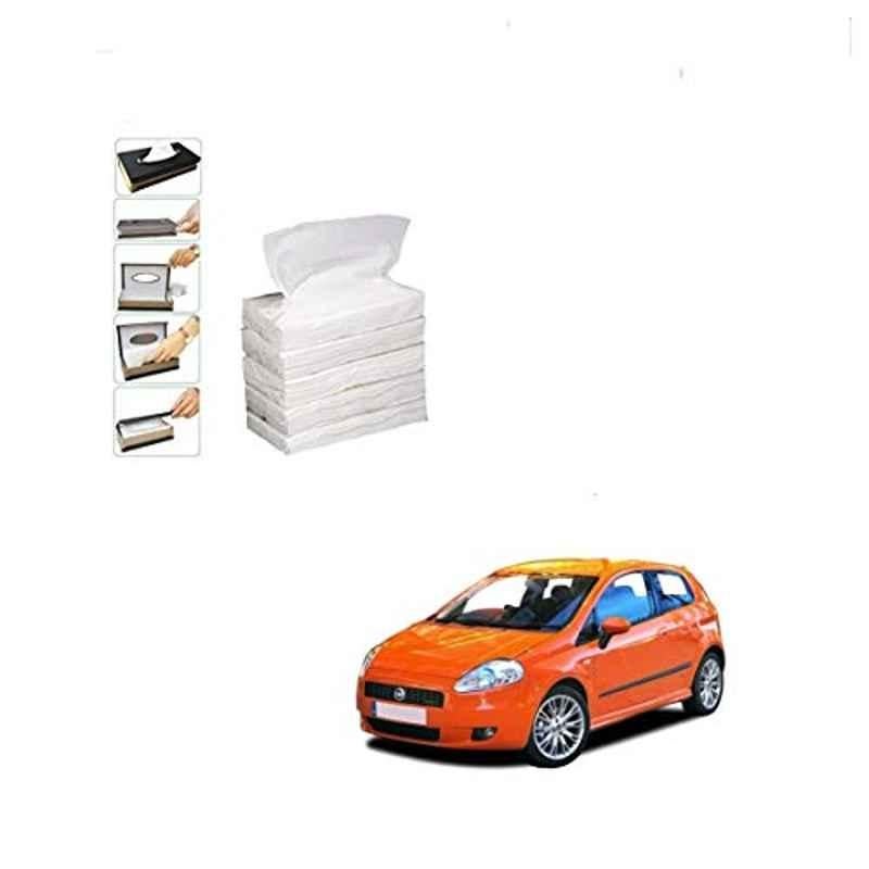 Kozdiko 100 Pulls Dispenser Box Refiller Tissue Paper with 200 Sheets for Fiat Grand Punto (Pack of 5)