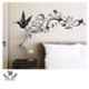 Kayra Decor 72x34 inch PVC Humming Bird Wall Design Stencil, KHSNT268