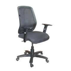 Arko Black Polypropylene Medium Back Adjustable Sleek Syncro Ergonomic Chair, VP