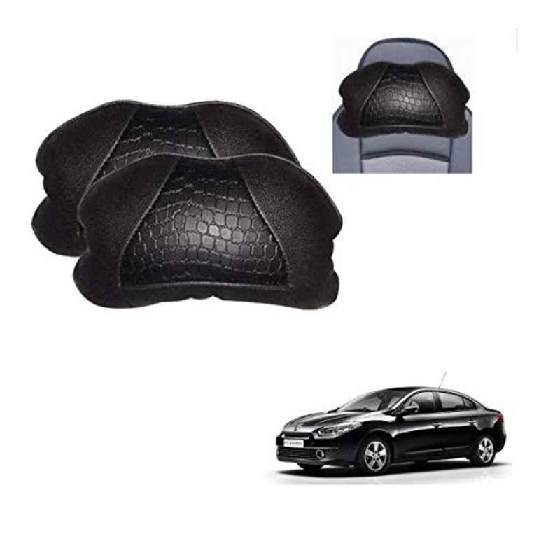 Kozdiko 2 Pcs Black Neck Rest Cushion Pillow Set for Renault Fluence