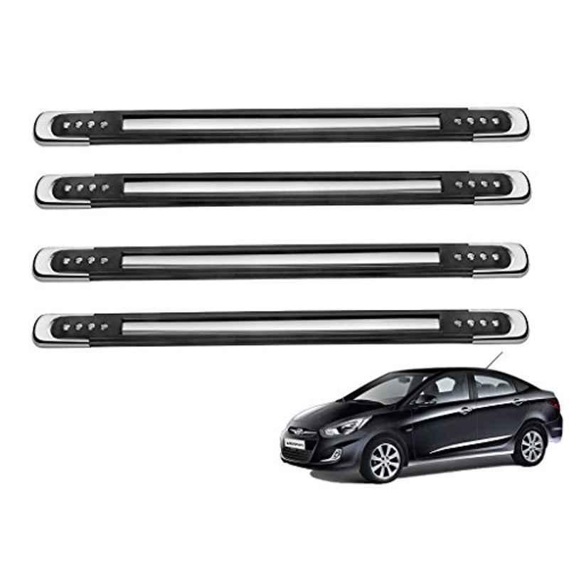 Kozdiko 4 Pcs Black Corner Dots Bumper Protect Set for Hyundai Verna Fluidic
