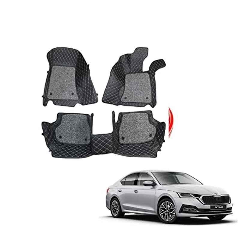 Kozdiko 7D Luxury Car Foot Mat Set for Skoda New Octavia 2022, Kozdiko_27