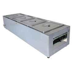 Adorma 32 Litre (4x8) 1200W Heavy Gauge Stainless Steel SS304 Bain Marie with Water Tank, Drainage System & 1 Year Warranty, BM 32