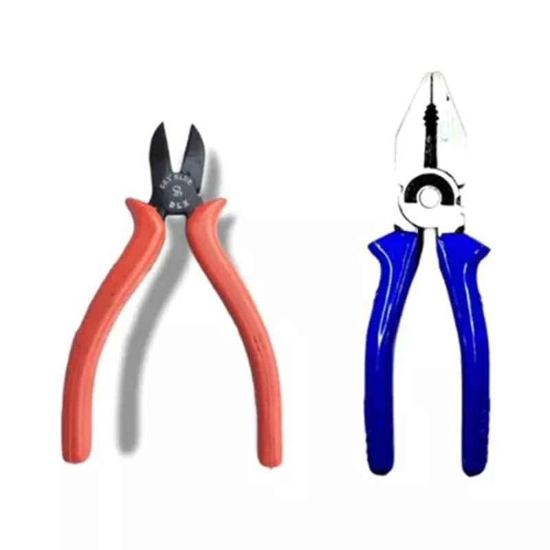 Sky Blue 2 Pcs 8 inch Lineman Plier Combo, SBE_PLIER_COMBOS_COMBO_807