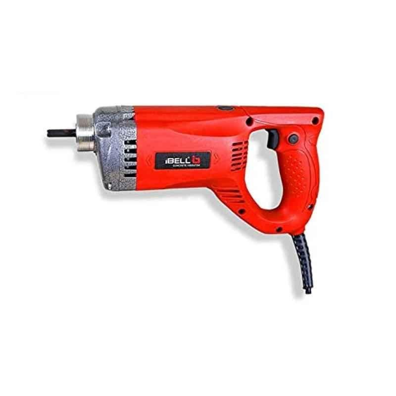 iBELL 1050W 5000rpm Red Concrete Vibrator with 6 Months Warranty, IBL CV50-81