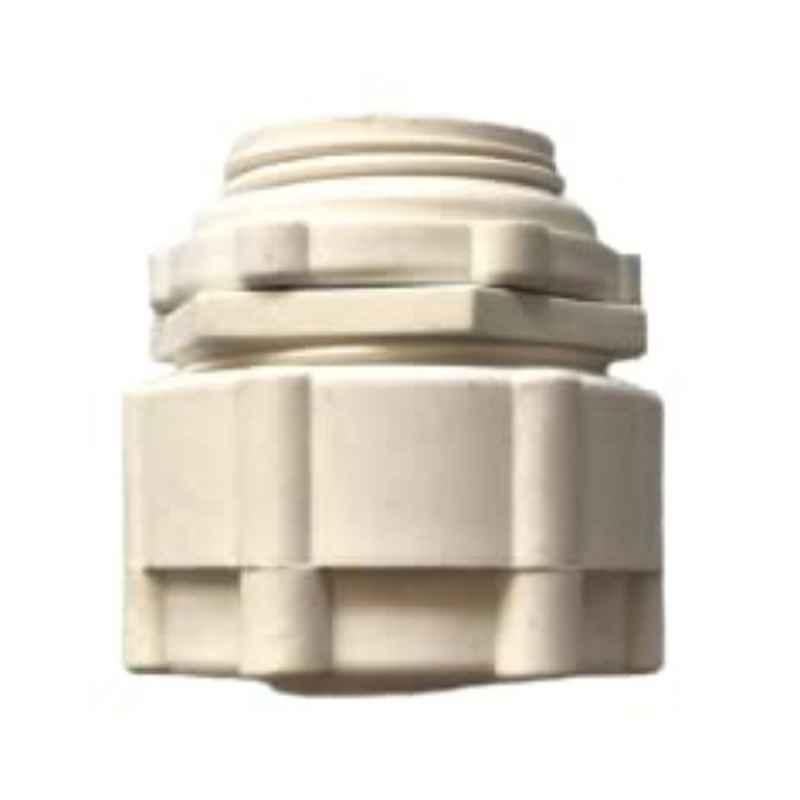 Reliable Electrical 20mm PVC White Electrical Conduit Adaptor
