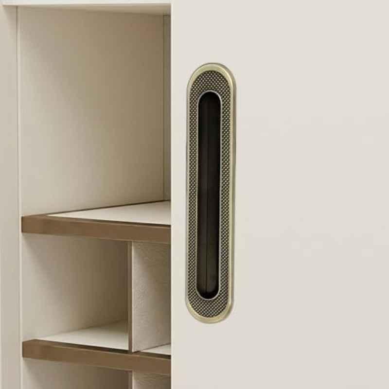 Plantex 224mm Zinc Antique Brass Concealed Handle for Sliding Door, Wardrobe & Kitchen Cabinet- APS-DTC-3770-BA-224MM-CONCELD-HANDL-PK1
