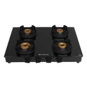 Faber Hob Onyx 4 Burners Manual Toughened Glass Top Cooktop, 106.0490.947